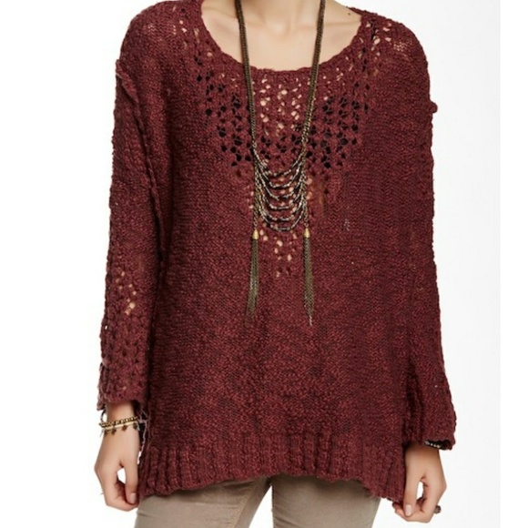 Free People Sweaters - Free People Open Knit Pointelle Sweater